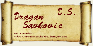 Dragan Savković vizit kartica